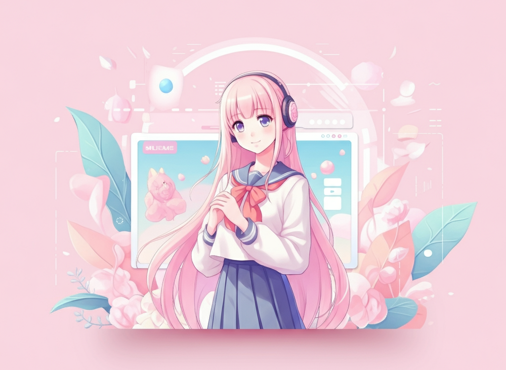Anime-inspired illustration representing NHentai.nef features.